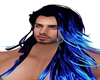 Long Blue Flame Hair