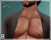 Pinstripe Open Shirt