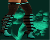 *LRR* teal boot+stocking