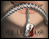 G. Silver blade necklace