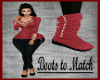 C | SOFT RED BOOTIES