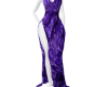 dress  purple sexy Lady