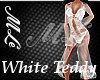 (MLe)White teddy w robe