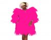 fur pink coat