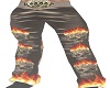 Skulls on Fire Pants