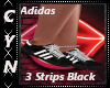 3 Strips Black