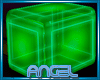 Cube Green Neon