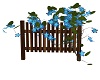 Blue Flowering Fence