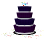 b day purple cake