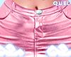Q 🤍 Pink Satin Skirt