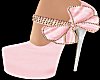 Pink gold heel