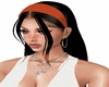 Bndana Orange blck hair