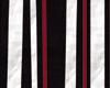 Black/Red/White Stripes