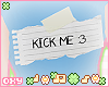 ♡ kick me note sign v2