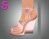 Mostra Pink Wedge Shoe