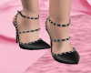 Lace Black Heels