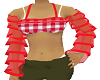 tube top - red gingham
