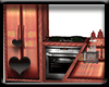 Kitchen with poses