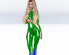 Green Latex Catsuit