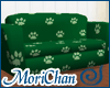 green Kitty paw Couch