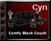 Comfy Black Couch