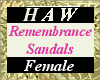 Remembrance Sandals - F
