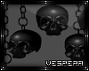 -V- Hanging PVC Skulls