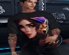 Anime T-shirt w. Tattoos