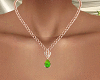 Gold necklaces (Green)