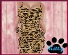 [K] Leopard frill dress