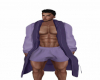 Purple robe & short set