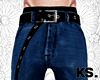 ♕ Slim Fit Jean + Belt