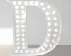 Anim White Glit Letter D