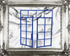 𝕽. blue windiow glas