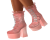 Coral Buckle Boots