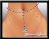 Blue Cross Belly Chain