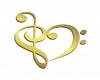 Bass Clef Note Heart