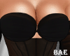B| Lib Black Corset Top