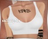 SCR. White Bra Top