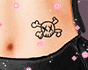 Cute Skull -belly tattoo