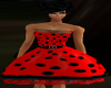 [xo]50's red black skirt