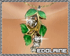 E~ Green Leaf Necklace
