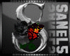 Silver Rose Letter S
