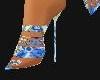 (KC)BLUE PAISLEY HEELS