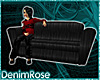 [DR] Couples Couch Black