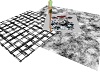 COUNTRY BLK/WHT RUG