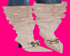Cream Bowlicious Boots
