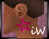 iW Pink Star Earrings