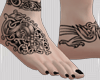 -EMO feet tatto black