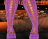 punk purple boots